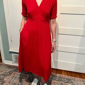 Xirena double gauze midi dress size M